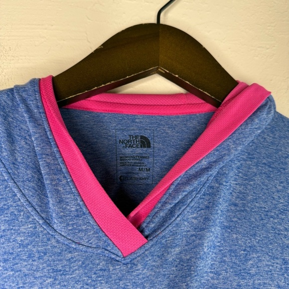 The North Face Reactor Hoodie in Heather Blue & Hot Pink Size Medium - Picture 5 of 8